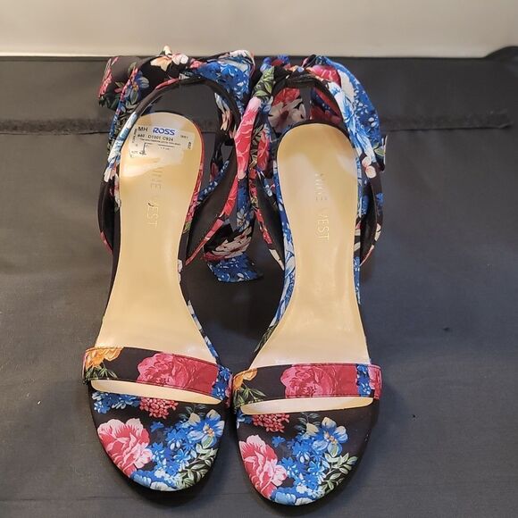 BRAND NEW NINE WEST KOBS ANKLE BOWNOT TIE SANDAL (WOMEN) - Picture 3 of 16